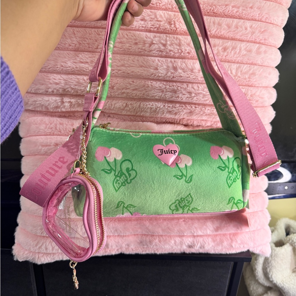 Juicy Couture Pink and Green crossbody Bag - Picture 4 of 16